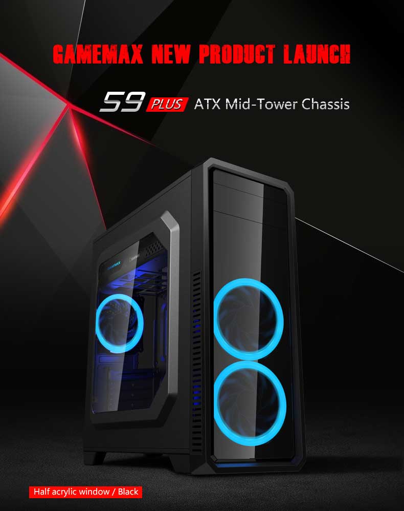 GameMax G561-FRGB ATX Mid-Tower Gaming Case